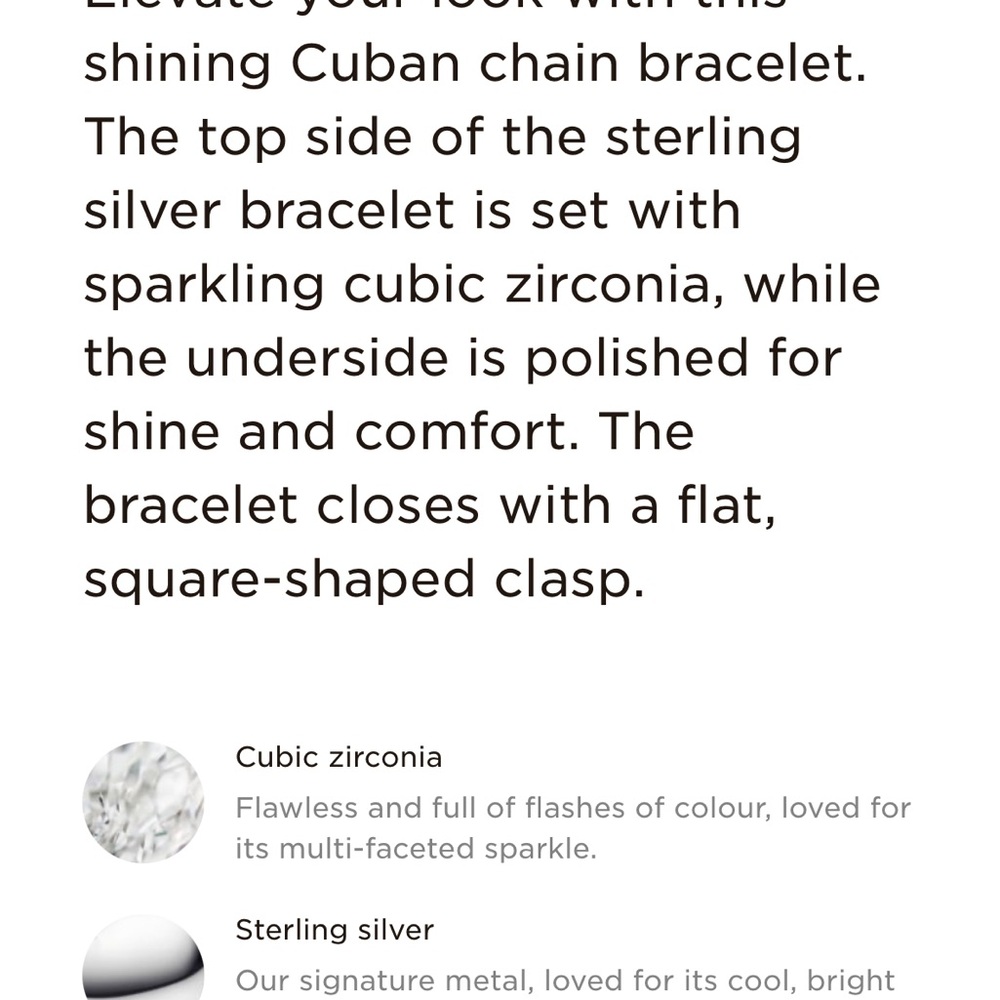 New Authentic Pandora Cuban link Sparkling 925 Bracelet - Picture 4 of 4